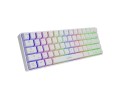 Klawiatura gamingowa Genesis THOR 660 RGB, światło LED RGB, US, biały, bezprzewodowy/przewodowy, połączenie bezprzewodowe, Gateron Red Switch - 1765056