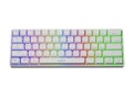 Klawiatura gamingowa Genesis THOR 660 RGB, światło LED RGB, US, biały, bezprzewodowy/przewodowy, połączenie bezprzewodowe, Gateron Red Switch - 2053204