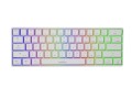 Klawiatura gamingowa Genesis THOR 660 RGB, światło LED RGB, US, biały, bezprzewodowy/przewodowy, połączenie bezprzewodowe, Gateron Red Switch - 1765054