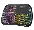 Klawiatura bezprzewodowa RGB SAVIO KW-04 BT + 2.4 GHz, TV Box, Smart TV, Konsole, PC, podświetlana - 2053233