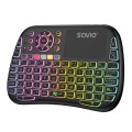 Klawiatura bezprzewodowa RGB SAVIO KW-04 BT + 2.4 GHz, TV Box, Smart TV, Konsole, PC, podświetlana - 2053238