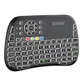 Klawiatura bezprzewodowa RGB SAVIO KW-04 BT + 2.4 GHz, TV Box, Smart TV, Konsole, PC, podświetlana - 2053229