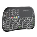 Klawiatura bezprzewodowa RGB SAVIO KW-04 BT + 2.4 GHz, TV Box, Smart TV, Konsole, PC, podświetlana - 2053237
