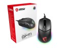 Mysz MSI Clutch GM11 (optyczna; 5000 DPI; kolor czarny) - 929593