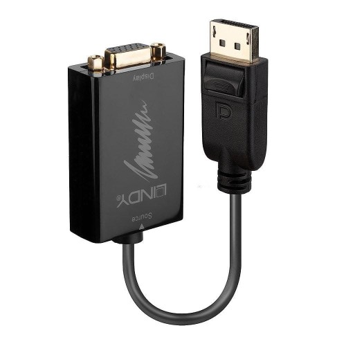 Konwerter DisplayPort do VGA LINDY Active Converter 150mm czarny - 2054040