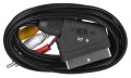 Kabel audio video Savio CL-133 SCART – 3xRCA 2m - 2054174