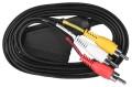 Kabel audio video Savio CL-133 SCART – 3xRCA 2m - 2054175