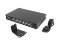 Switch niezarządzalny Lanberg 24x 100Mb PoE+/2x Combo Rack 19" Gigabit Ethernet 360W - 2033569
