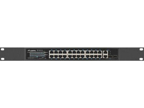 Switch niezarządzalny Lanberg 24x 100Mb PoE+/2x Combo Rack 19" Gigabit Ethernet 360W - 2033569