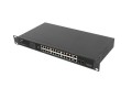 Switch niezarządzalny Lanberg 24x 100Mb PoE+/2x Combo Rack 19" Gigabit Ethernet 360W - 2033566