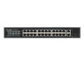 Switch niezarządzalny Lanberg 24x 100Mb PoE+/2x Combo Rack 19" Gigabit Ethernet 360W - 2054851