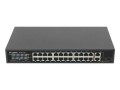 Switch niezarządzalny Lanberg 24x 100Mb PoE+/2x Combo Rack 19" Gigabit Ethernet 360W - 2054852