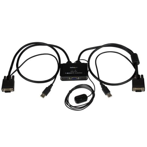 2PORT CABLE KVM WITH VGA USB/AND REMOTE SWITCH BUTTON - 2033771