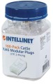 Wtyk RJ45 UTP kat.5e, 8P8C, 3-ząbkowy (100 szt.) Intellinet - 2057081