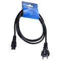 Kabel zasilający Savio CL-81 do notebooka "koniczynka" 1,8m - 2057083