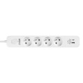Listwa antyprzepięciowa Ever Proect 4PL 1A1C USB 1,5m biała - 2057442