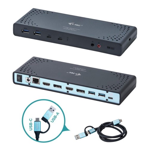 i-tec USB 3.0/USB-C Dual Display Stacja Dokująca 2xHDMI 2xDP 4xUSB3.0 2xUSB-C PD - 2058478