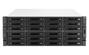Qnap TS-h3087XU-RP-E2378-64G, 4U, 24 x 2.5"/3.5" SATA+ 6 x 2.5" SATA, Intel Xeon E-2378 8C/16T, 64GB UDIMM DDR4 ECC (Max. 128GB), 2 x 2.5GbE + 2 x 10GBASE-T, 800W Redundant PSU
