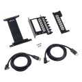 Pionowy uchwyt karty graficznej CableMod z typu riser PCIe x16, 2x DisplayPort - czarny - 1892916