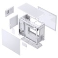 Jonsbo D31 MESH Screen Micro-ATX Case, Tempered Glass - white - 2015254