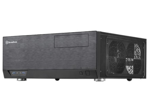 SILVERSTON SST-GD09B Computer Case SST-GD09B Grandia HTPC ATX black - Towar z uszkodzonym opakowaniem (P) - 2061125