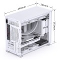 Jonsbo D31 Micro-ATX Case, Tempered Glass - white - 2015324