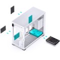 Jonsbo D31 Micro-ATX Case, Tempered Glass - white - 2015333