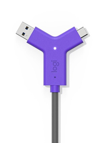 Hub USB 3.0 Logitech Swytch USB-C + USB-A + 2xHDMI fioletowy - 2061812