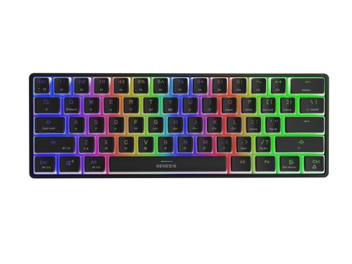 Genesis THOR 660 RGB Klawiatura do gier Światło LED RGB US Bezprzewodowe/przewodowe 1,5 m Połączenie bezprzewodowe Gateron Red Switch - 1887974