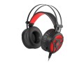 Słuchawki z mikrofonem Genesis Neon 360 Gaming podświetlenie czarno-czerwone - 2062365
