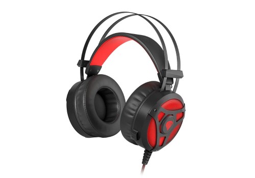 Słuchawki z mikrofonem Genesis Neon 360 Gaming podświetlenie czarno-czerwone - 2062365