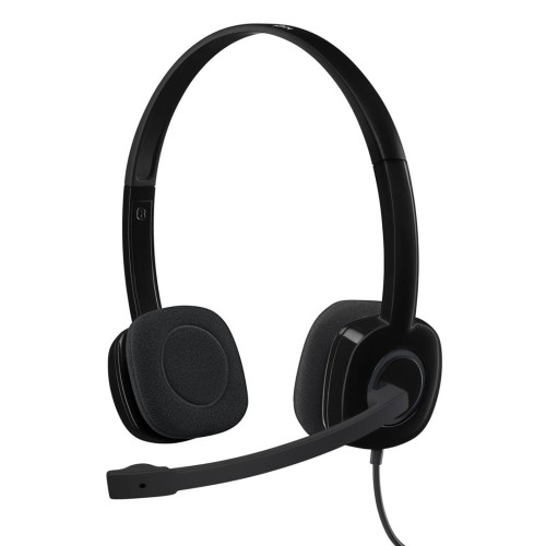 Słuchawki z mikrofonem Logitech H151 czarne - 2062444