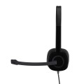 Słuchawki z mikrofonem Logitech H151 czarne - 1151712
