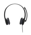 Słuchawki z mikrofonem Logitech H151 czarne - 1151714
