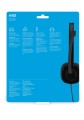 Słuchawki z mikrofonem Logitech H151 czarne - 1151718