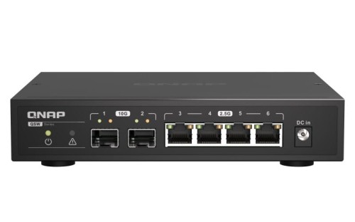 Switch niezarządzalny QNAP QSW-2104-2S 4x 2,5GbE 2x 10GbE SFP+ - 2067179