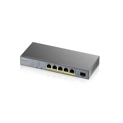 Switch zarządzalny Zyxel GS1350-6HP 5x10/100/1000 1xSFP PoE RJ45 - 744409