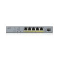 Switch zarządzalny Zyxel GS1350-6HP 5x10/100/1000 1xSFP PoE RJ45 - 744410