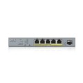 Switch zarządzalny Zyxel GS1350-6HP 5x10/100/1000 1xSFP PoE RJ45 - 2067227