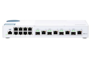 Switch zarządzalny QNAP QSW-M408-4C 8x 1GbE 4x 10GbE SFP+/RJ45 combo Biały
