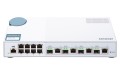 Switch zarządzalny QNAP QSW-M408-4C 8x 1GbE 4x 10GbE SFP+/RJ45 combo Biały - 2067318