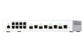 Switch zarządzalny QNAP QSW-M408-4C 8x 1GbE 4x 10GbE SFP+/RJ45 combo Biały - 2067322