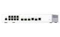 Switch zarządzalny QNAP QSW-M408-2C 8x 1GbE 2x 10GbE SFP+ 2x 10GbE SFP+/RJ45 combo - 2067329