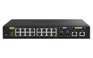 Switch zarządzalny QNAP QSW-M2116P-2T2S 16x 2,5GbE 2x 10GbE 2x 10GbE SFP+ PoE++ 280W