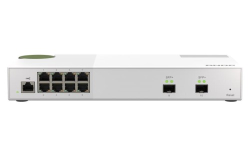 Switch zarządzalny QNAP QSW-M2108-2S 8x 2,5GbE 2x 10GbE SFP+ - 2067370