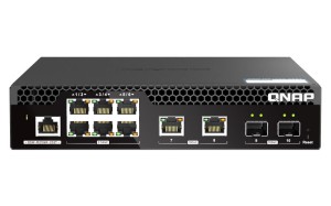 Switch zarządzalny QNAP QSW-M2106R-2S2T 2x 10GbE SFP+ 2x 10GbE 6x 2,5GbE