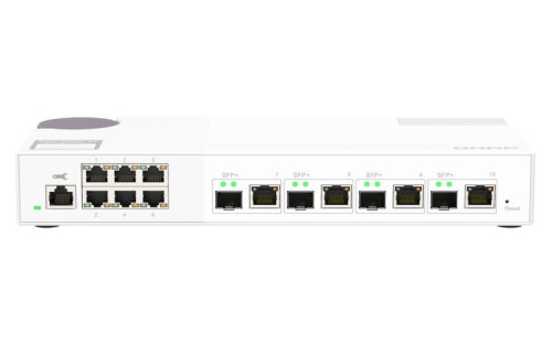 Switch zarządzalny QNAP QSW-M2106-4C 4x 10GbE SFP+/RJ45 6x 2,5GbE - 2067401