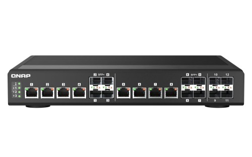 Switch zarządzalny QNAP QSW-IM1200-8C 4x 10GbE SFP+ 8x 10GbE SFP+/RJ-45 combo - 2067407