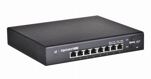 Switch zarządzalny UBIQUITI EdgeSwitch 8  8x10/100/1000 2xSFP PoE+ - 2067348
