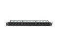 Patch panel Lanberg PPU6-1048-B 48 port 1U kat.6 czarny - 2035508
